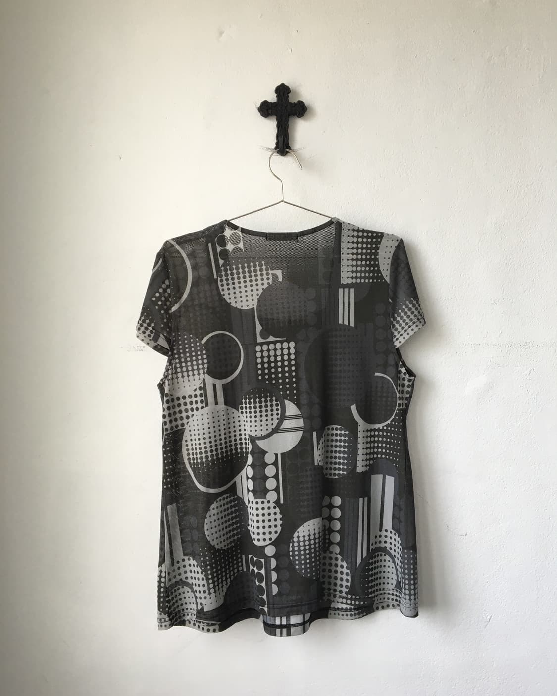 Dot pattern mixed top 상품이미지3