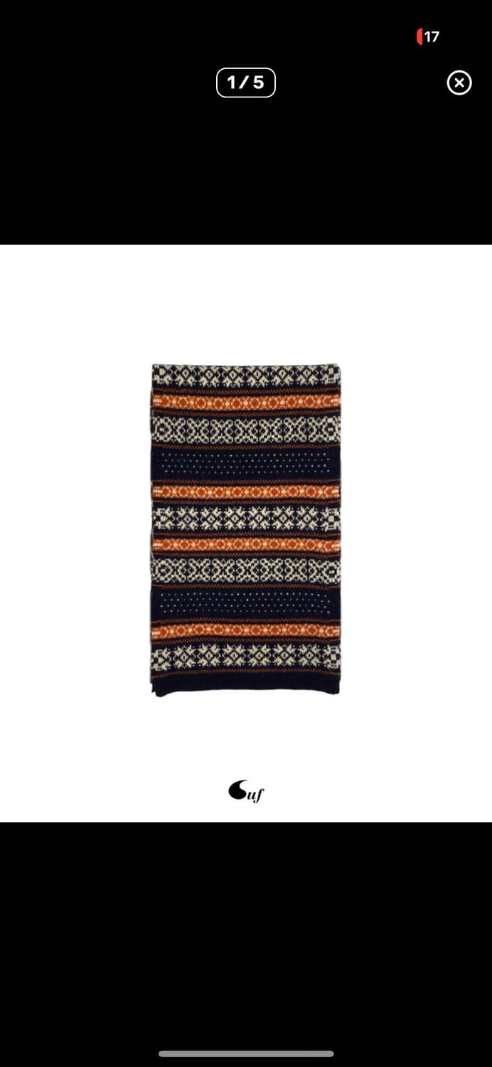 fair isle knit muffler 상품이미지1
