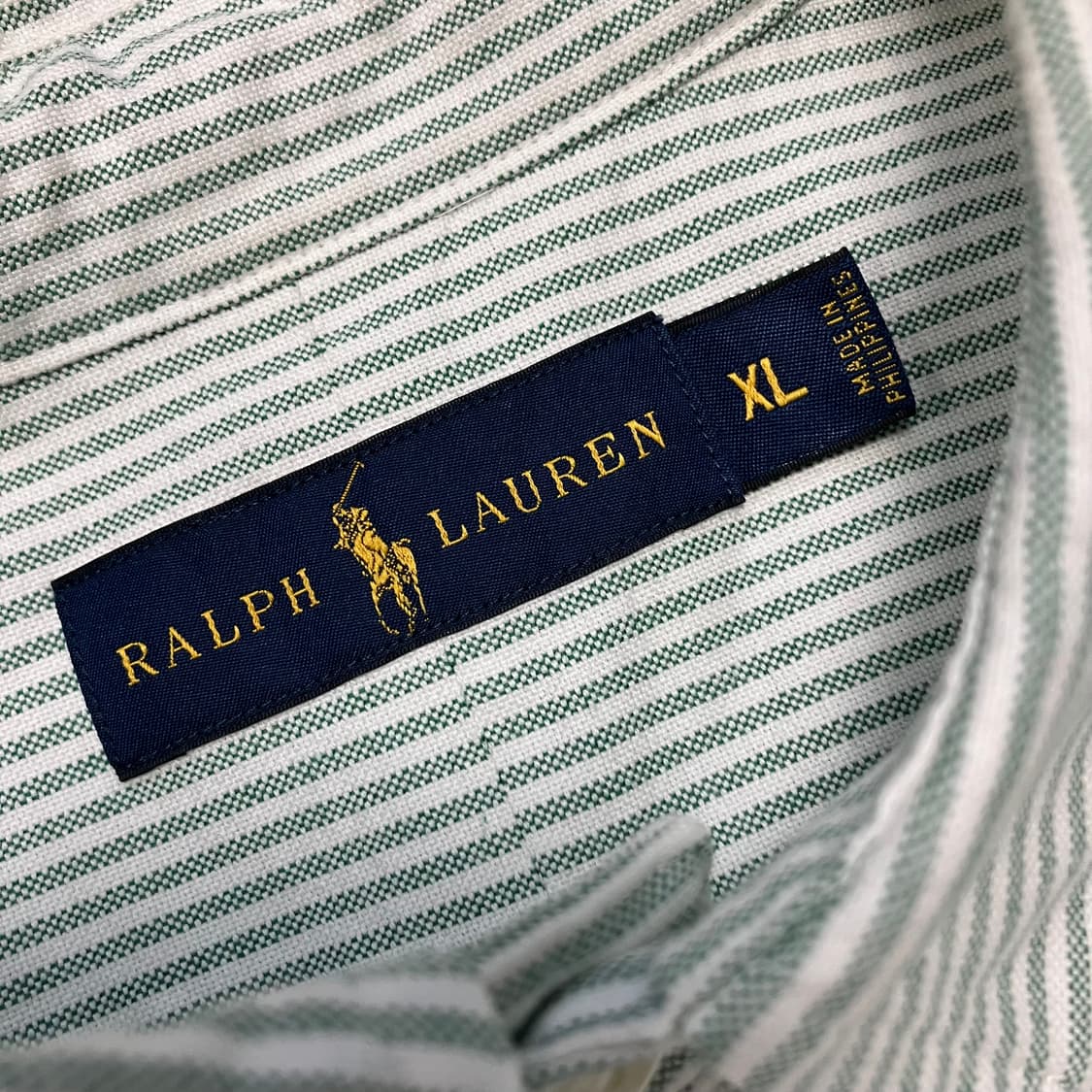[Polo] 폴로 랄프로렌 스트라이프 셔츠 민트 XL 상품이미지6