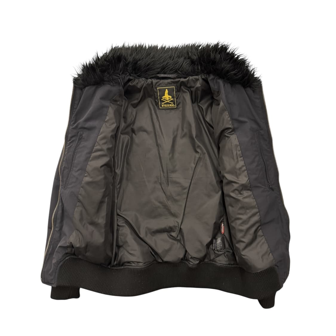 히스테릭글래머 패디드 퍼 자켓 블랙 상품이미지3