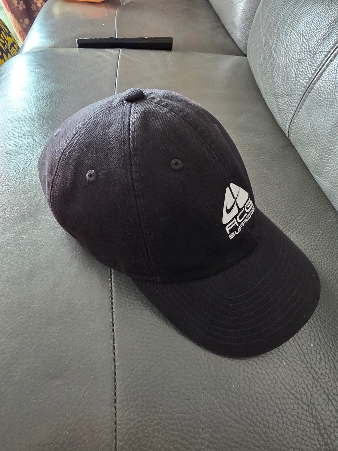 슈프림 x 나이키 ACG 데님 6-패널 캡 블랙 - 22FW 상품이미지1
