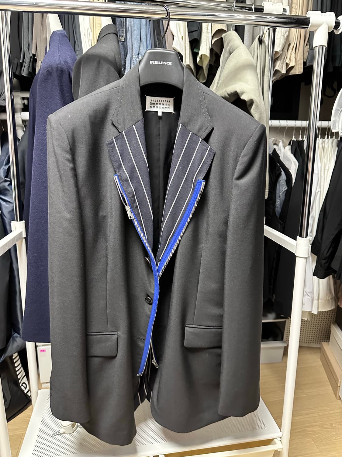 마르지엘라 집업 라펠 블레이저 스트라이프 46 상품이미지1