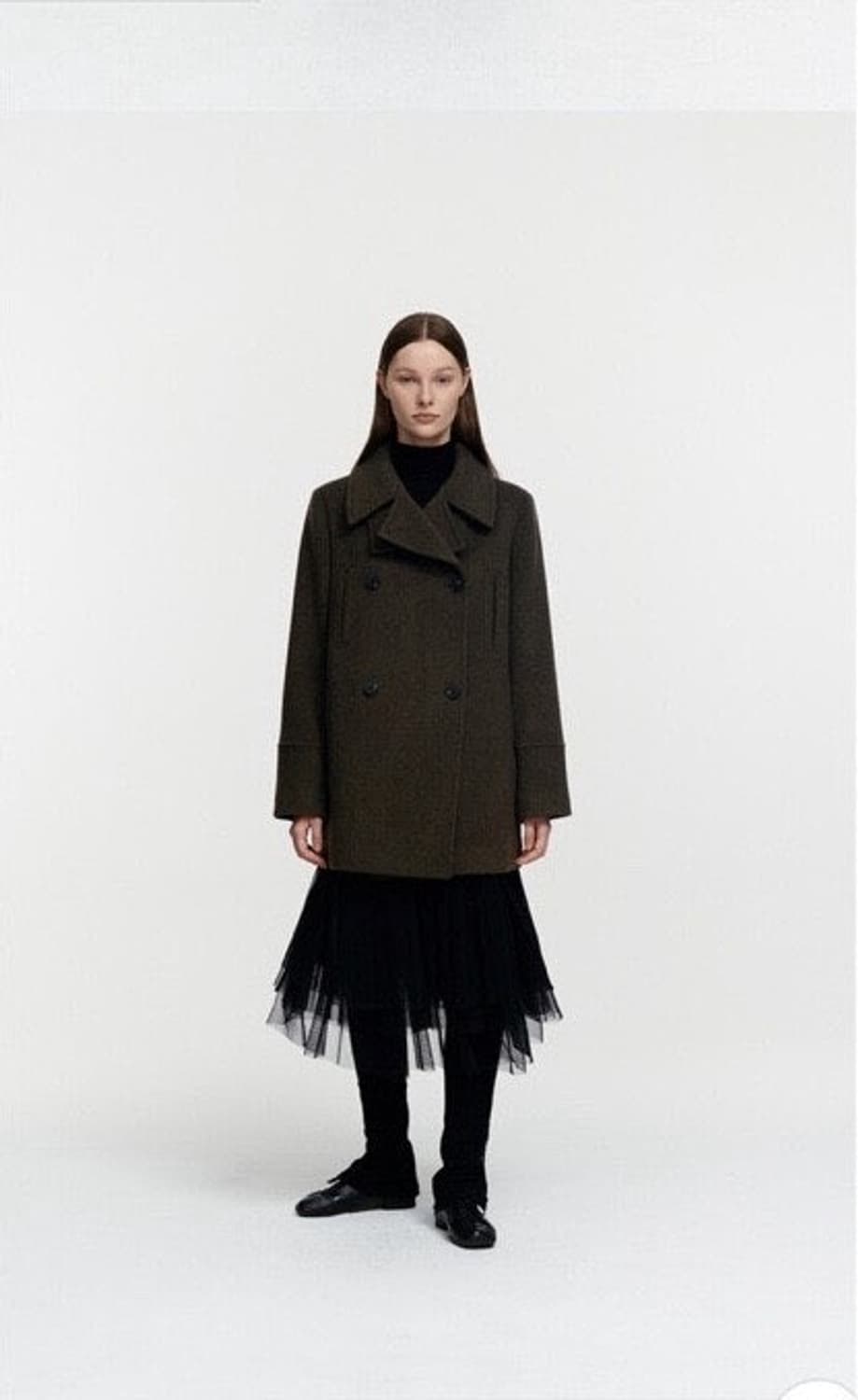 버뮬라 burmula 울 피코트 반코트 브라운 상품이미지1