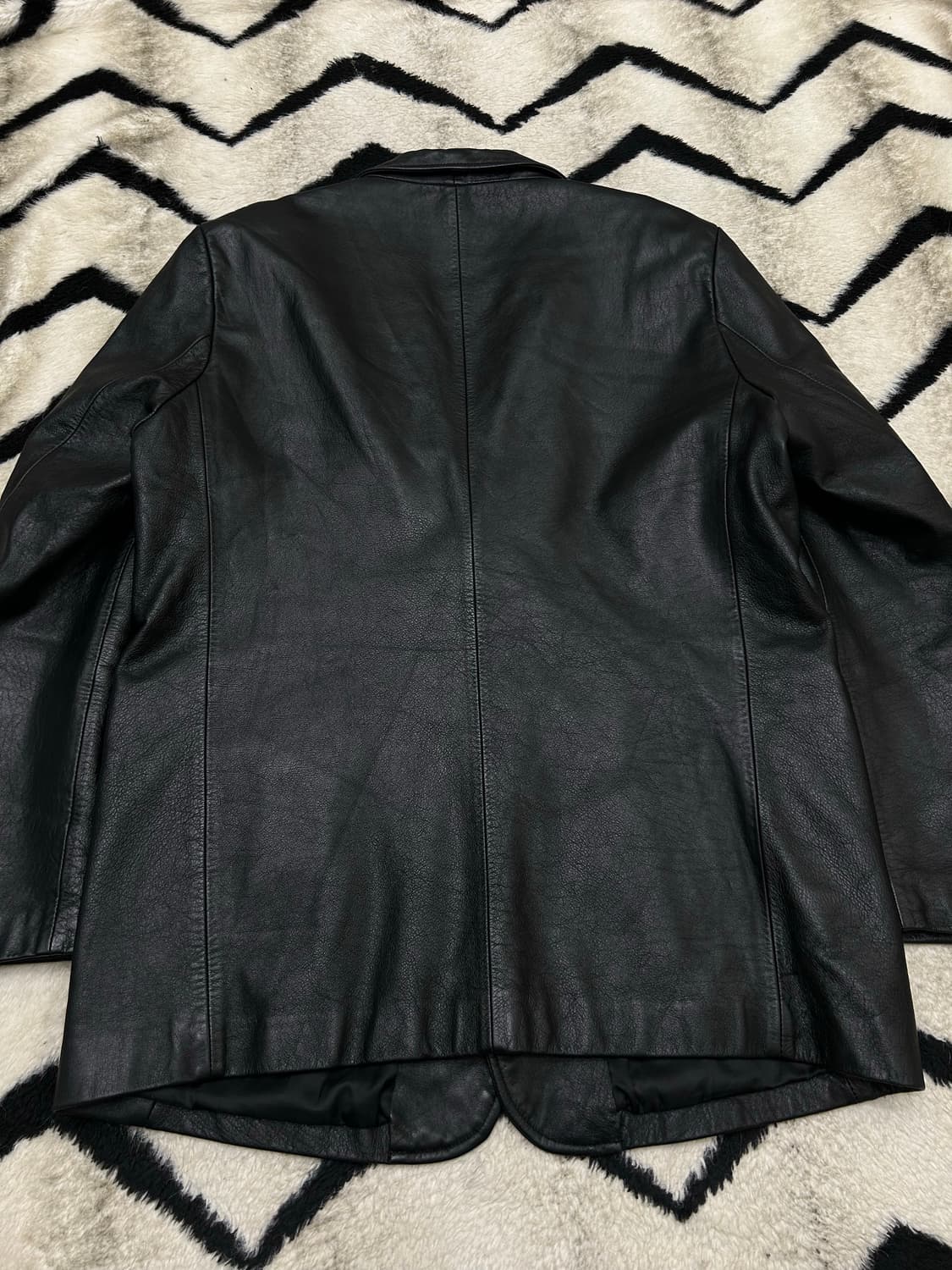 [XL]빈티지NOL 소가죽 블레이저/블랙 상품이미지3