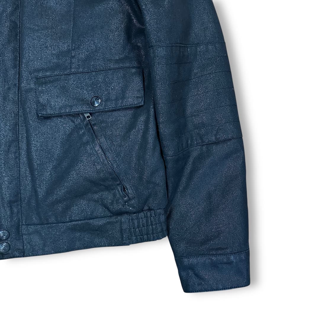 아르마니익스체인지 코티드 바이커 봄버 상품이미지3