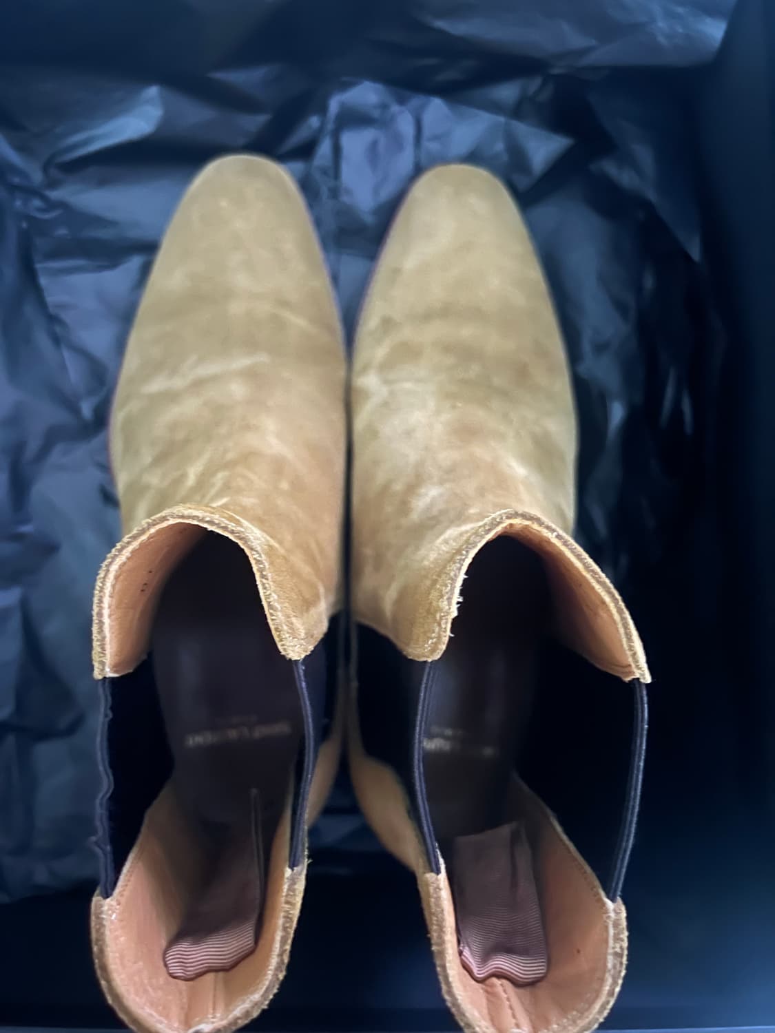 생로랑 와이어트 40 스웨이드 첼시부츠 40사이즈 상품이미지2