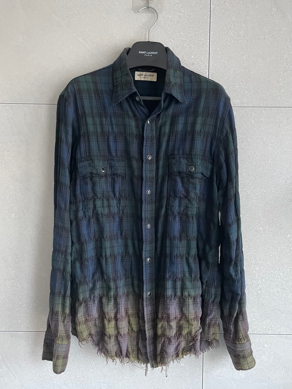 생로랑 16ss 서프사운드 밑단디스 셔츠 상품이미지2