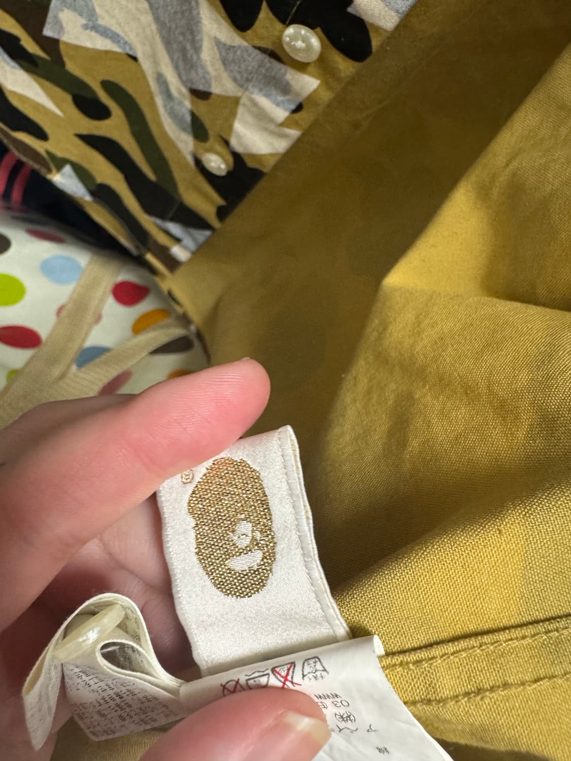 베이프 녹계 스타 셔츠 상품이미지3