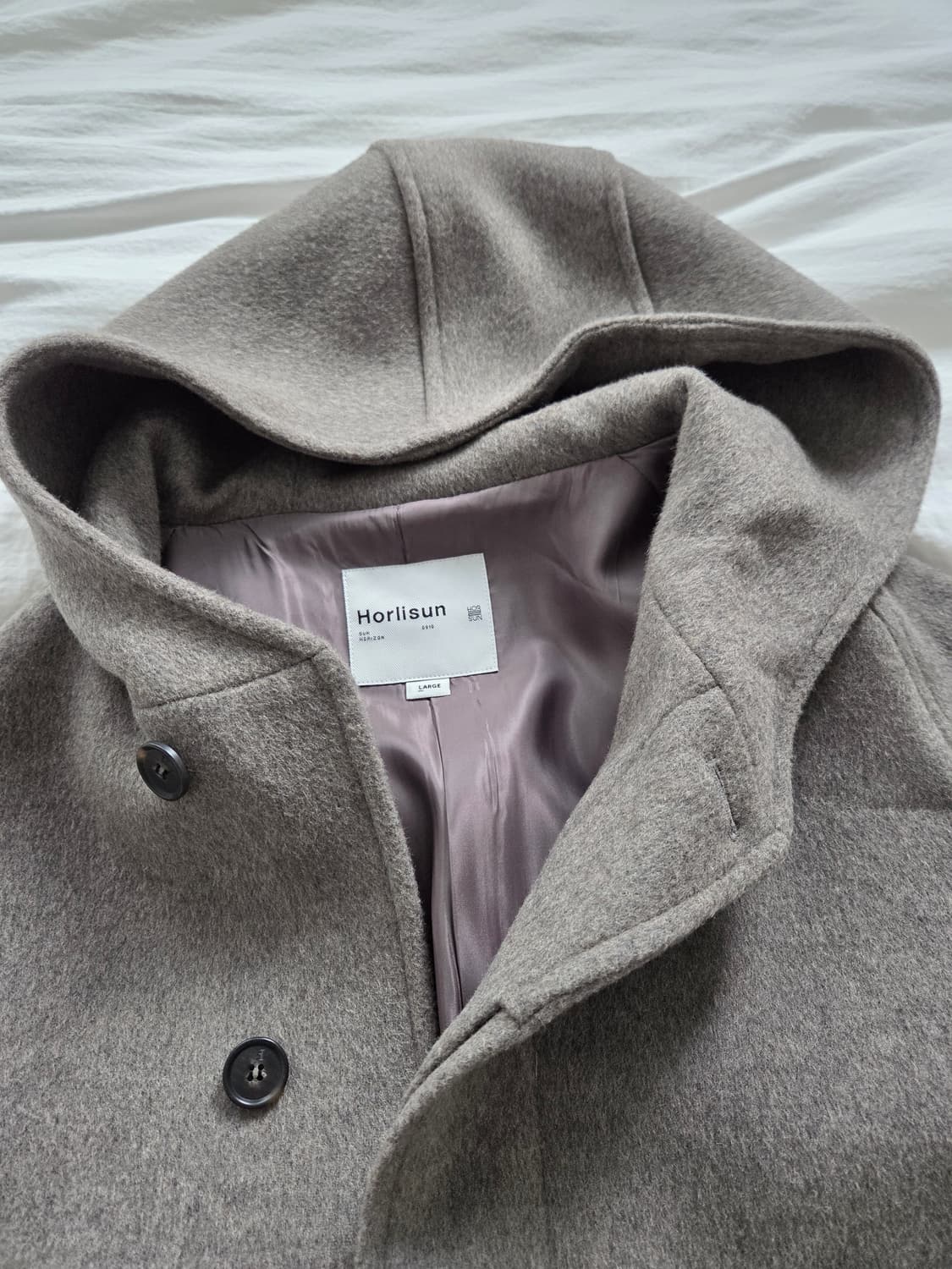 홀리선 25FW 울 후드 코트 상품이미지5