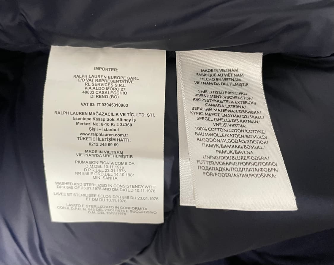 폴로 코듀로이 패딩 S 상품이미지6