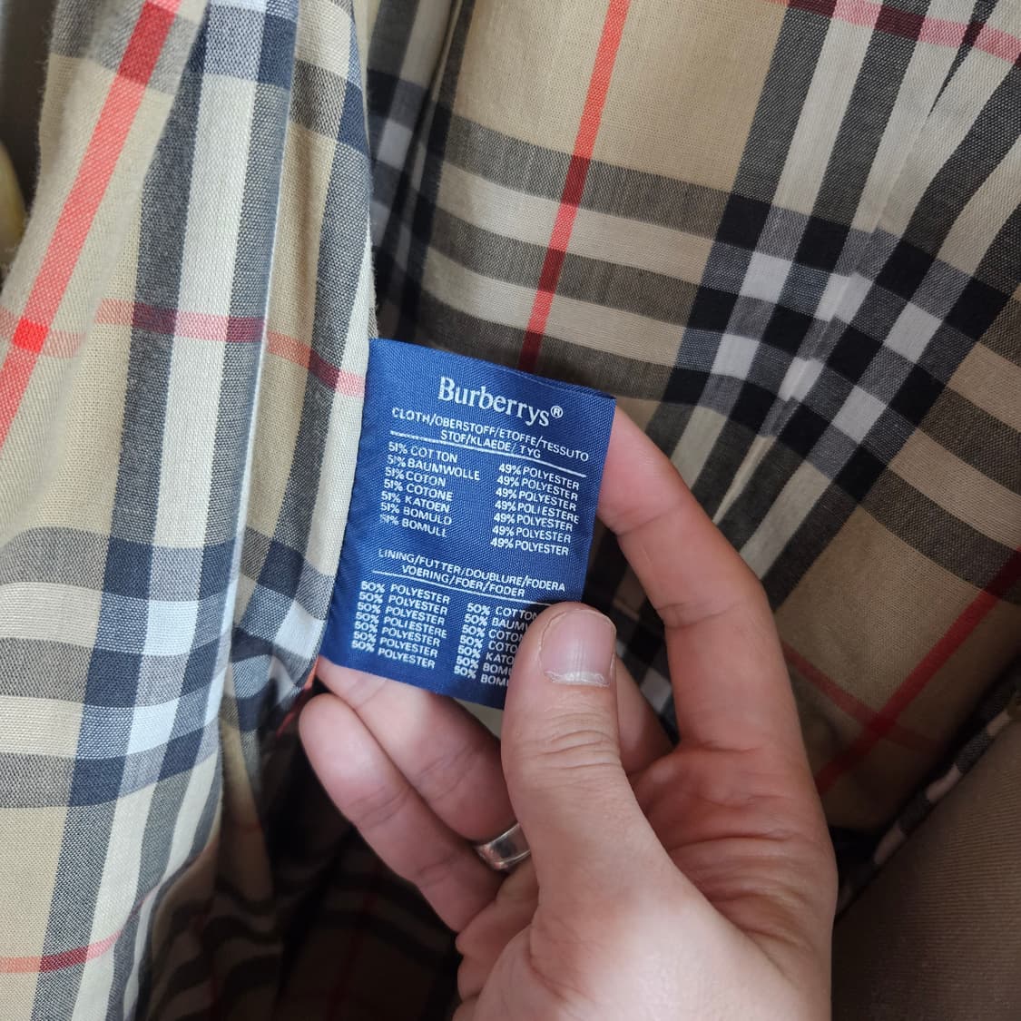 버버리스(Burberrys) 빈티지 싱글 코트  상품이미지6