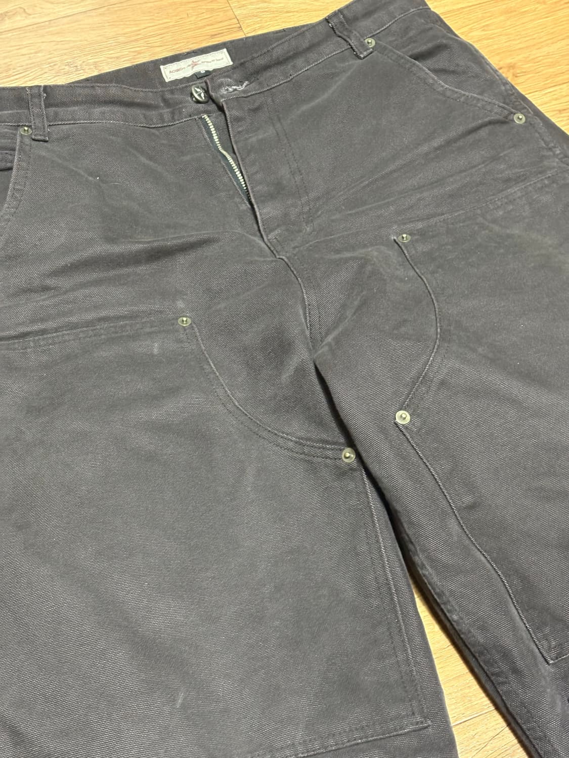 아오이로 커티드 더블니 팬츠 블랙 펄 0사이즈 상품이미지2