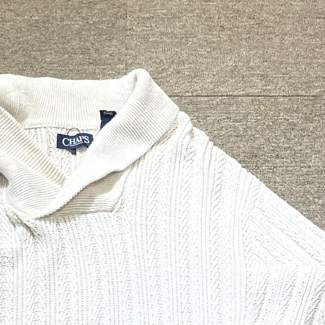 (L) CHAPS 챕스 카라 니트 상품이미지5