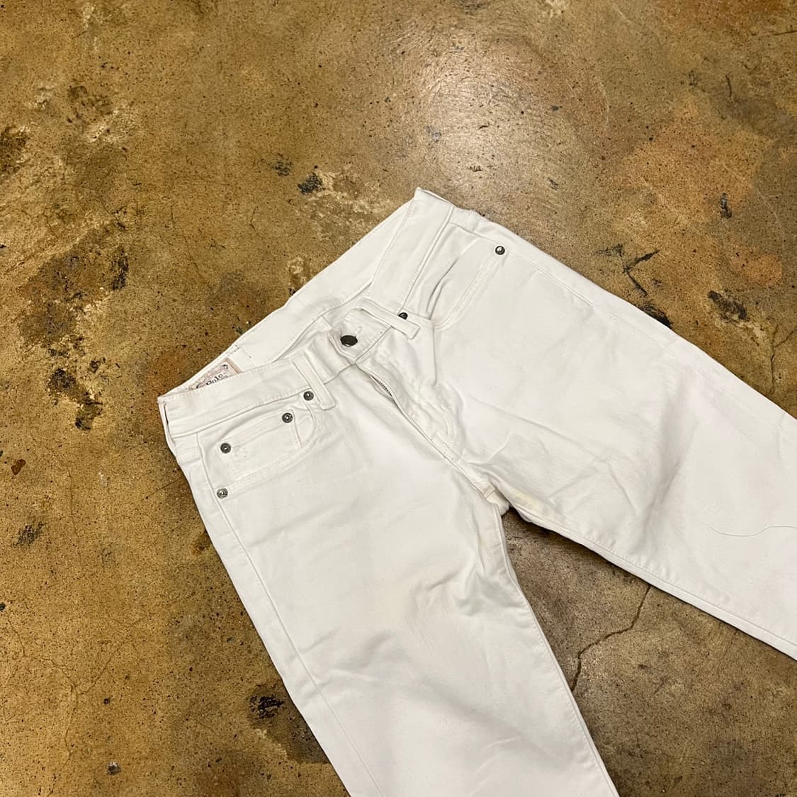 [정품] 폴로 랄프로렌 화이트 데님 바지 b18 상품이미지1