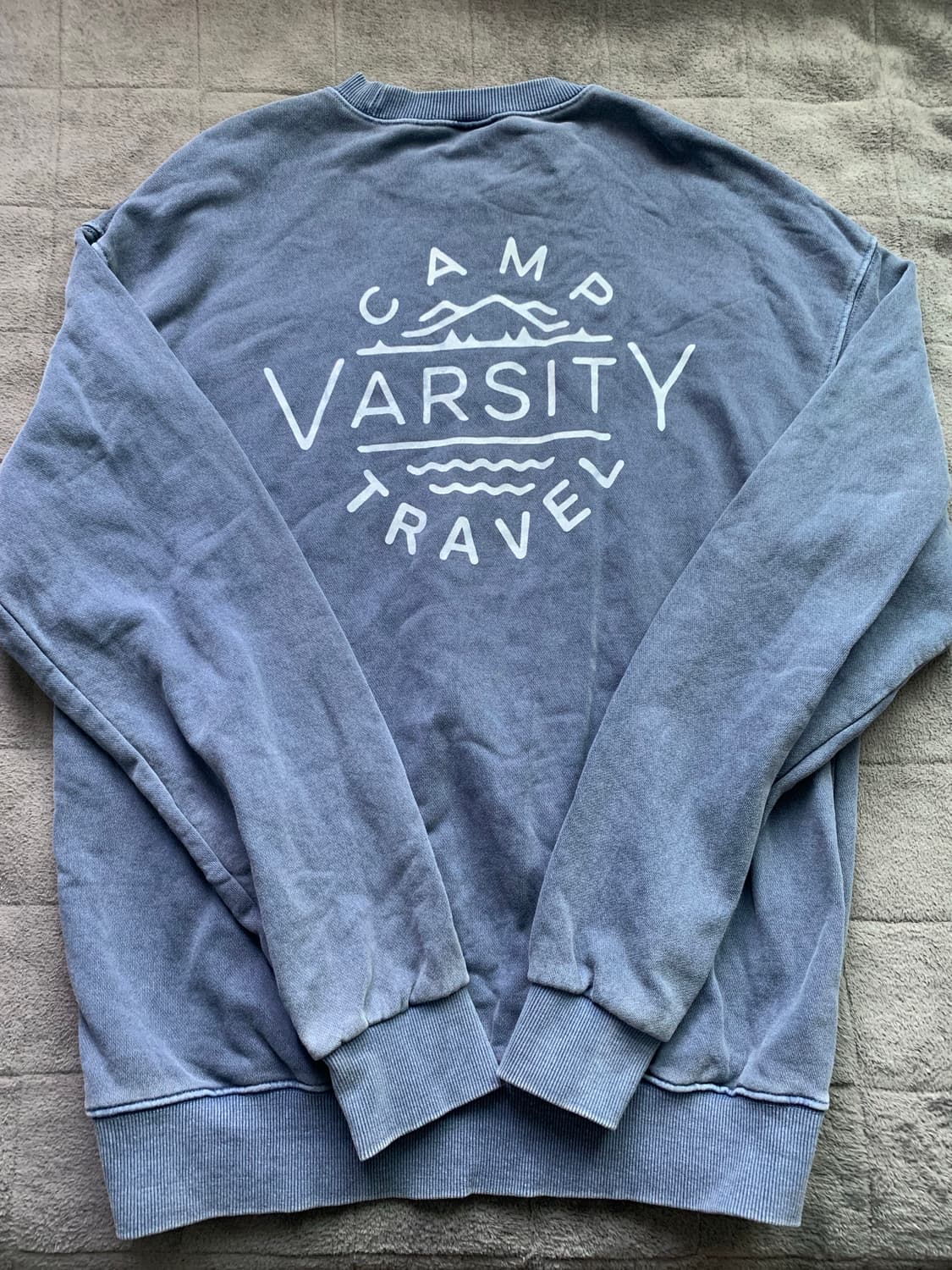 트래블 캠프 바시티 피그먼트 맨투맨 M 상품이미지1