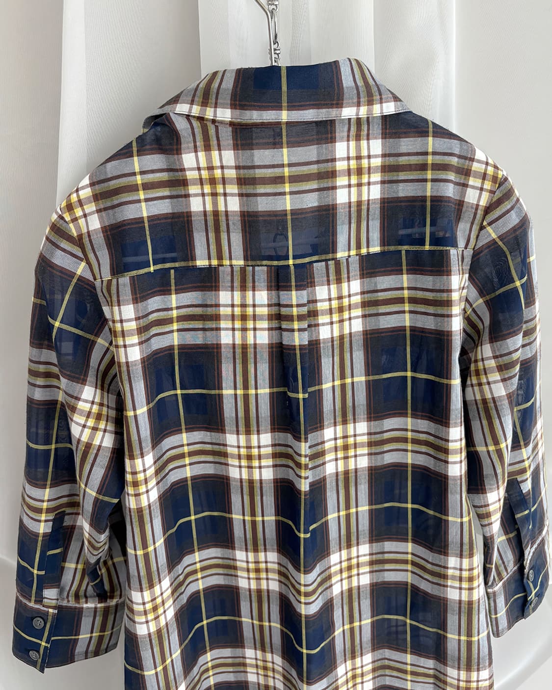 seize neck frill strap unique shirt 상품이미지5