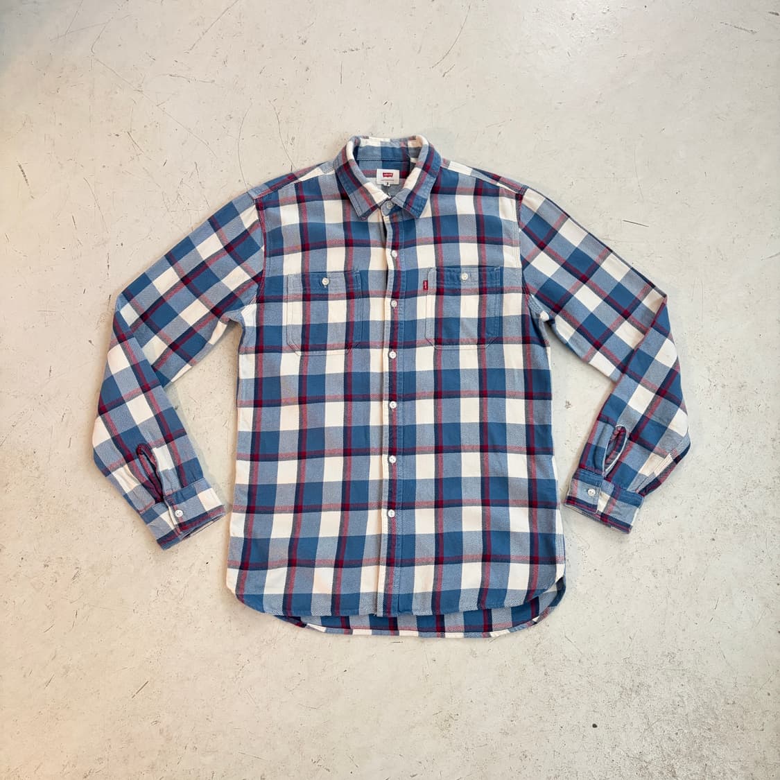 리바이스 빈티지 플란넬 체크셔츠 M 상품이미지1