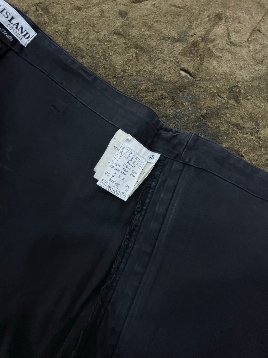 스톤아일랜드/차콜블랙 지퍼디테일팬츠 상품이미지6