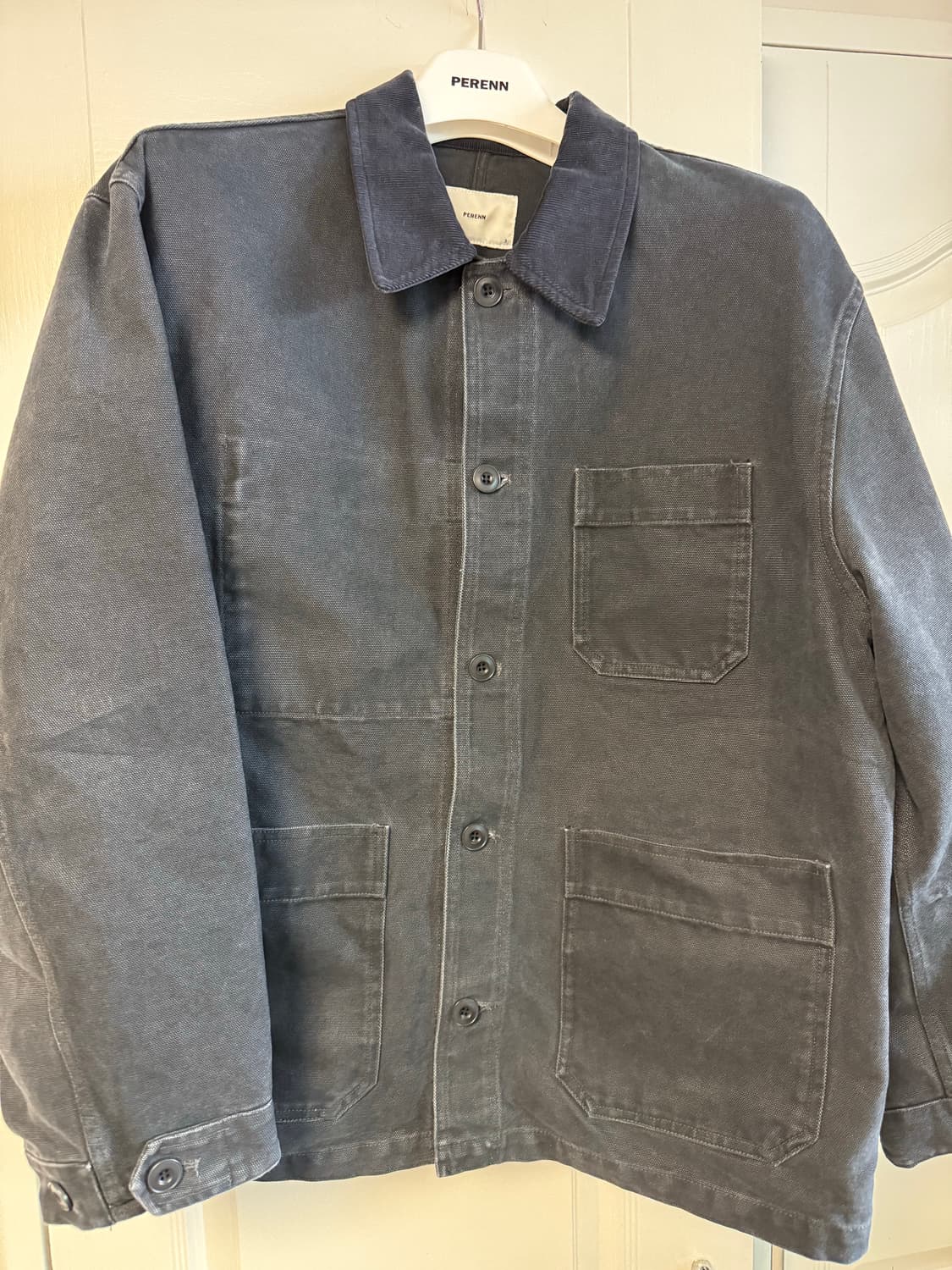 퍼렌 네이비 프렌치 워크자켓 캔버스 3사이즈 상품이미지2