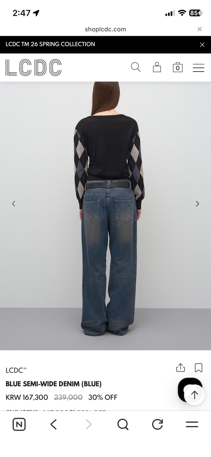 lcdc tm 데님 s사이즈 상품이미지2