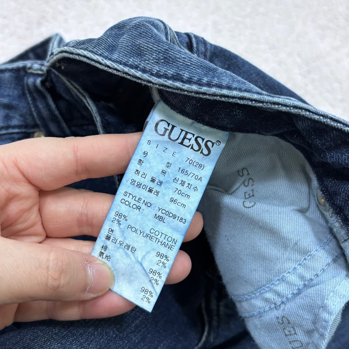 28 새상품 게스 빈티지 데님 팬츠 0423E 상품이미지3