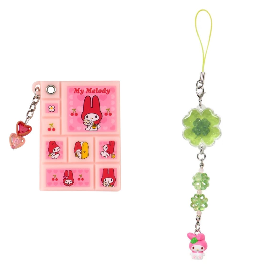산리오 시크릿 타일스티커st 미니거울, 클로버 스트랩 마이멜로디 일괄 상품이미지1