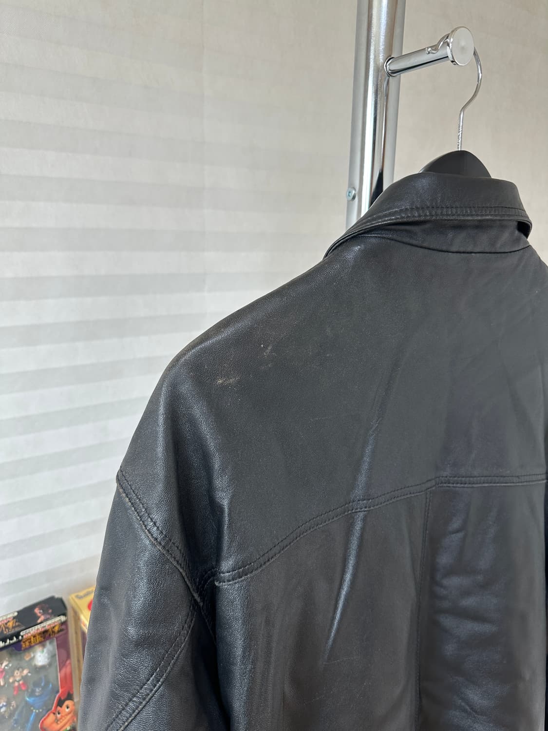 Lambskin Leather Car Coat 상품이미지7