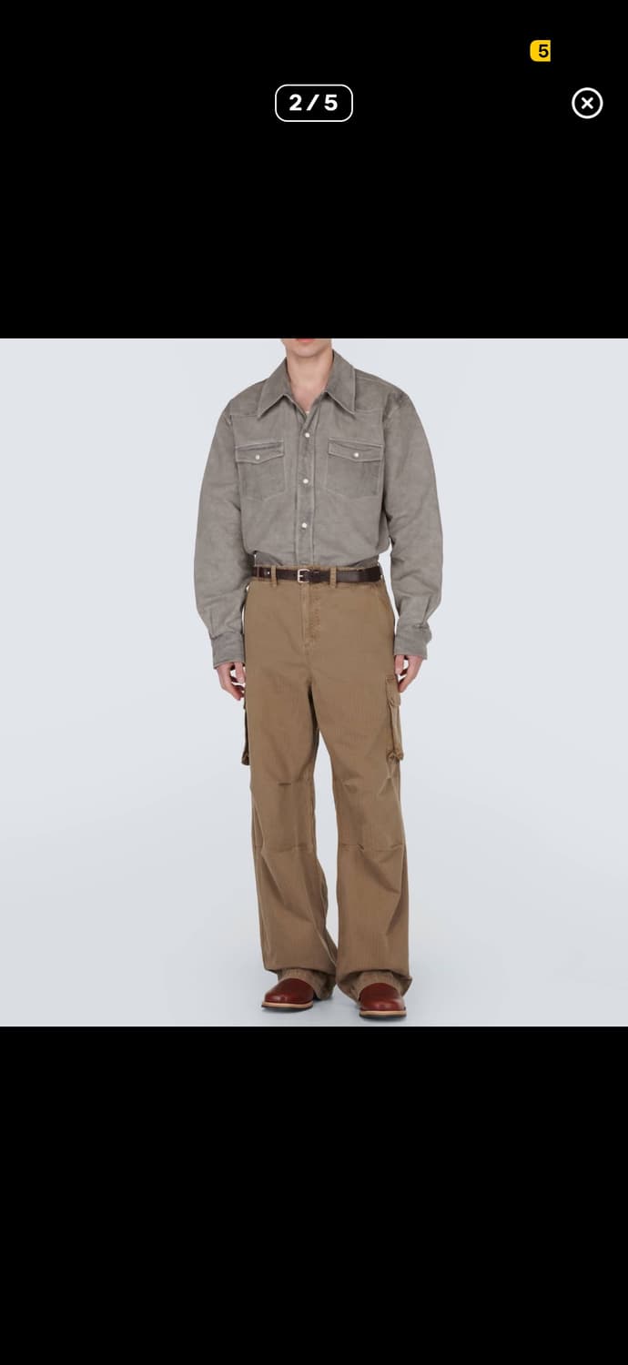 46 아워레가시 프론티어 애틱 카본워시 데님셔츠 르메르 오라리 아프레쎄 상품이미지3