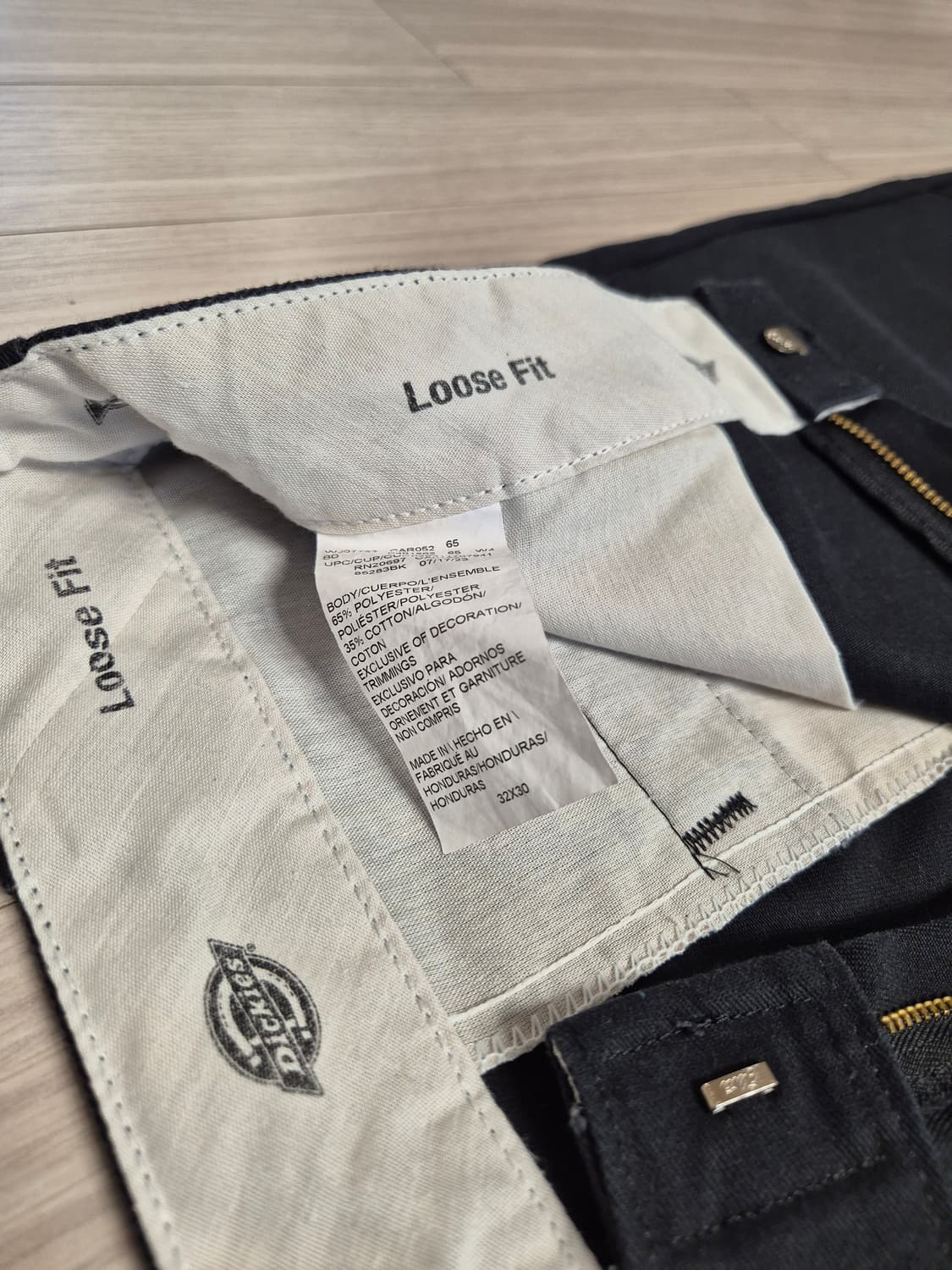 디키즈 더블니 블랙 (32×30) 상품이미지2