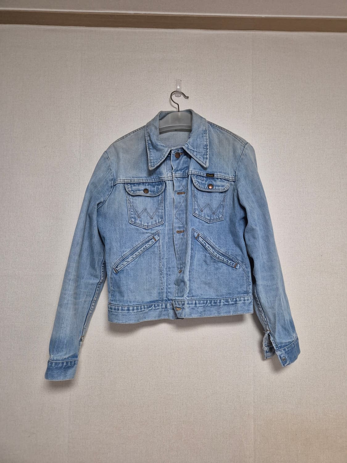 60-70s made in USA 랭글러 124mj 셀비지 데님자켓 상품이미지1