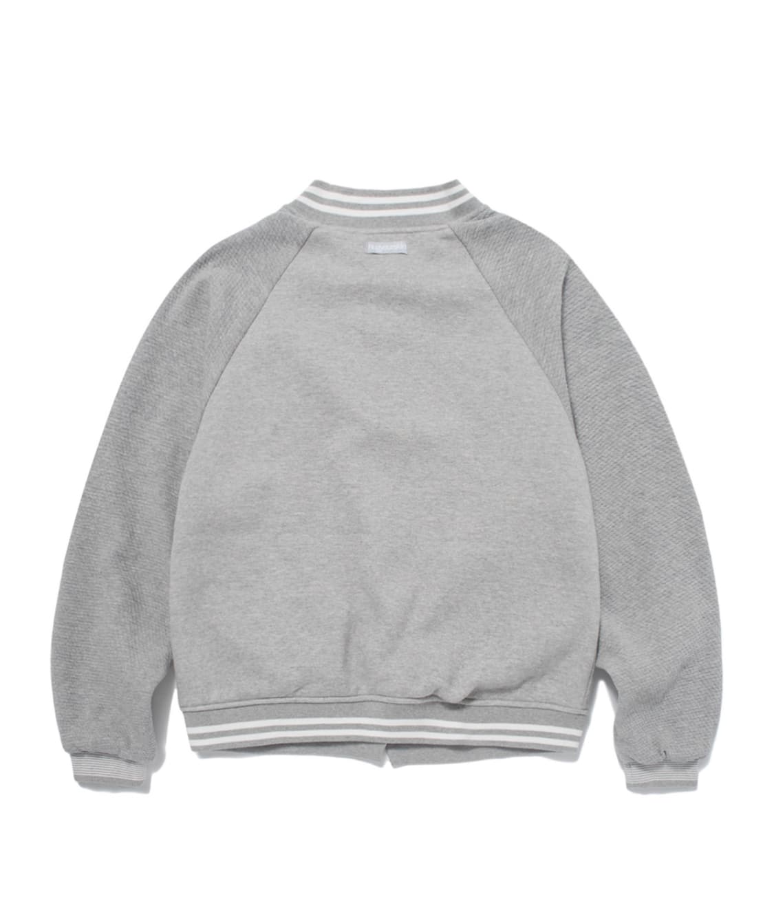 허그유어스킨 패치 바시티 자켓 gray 상품이미지2