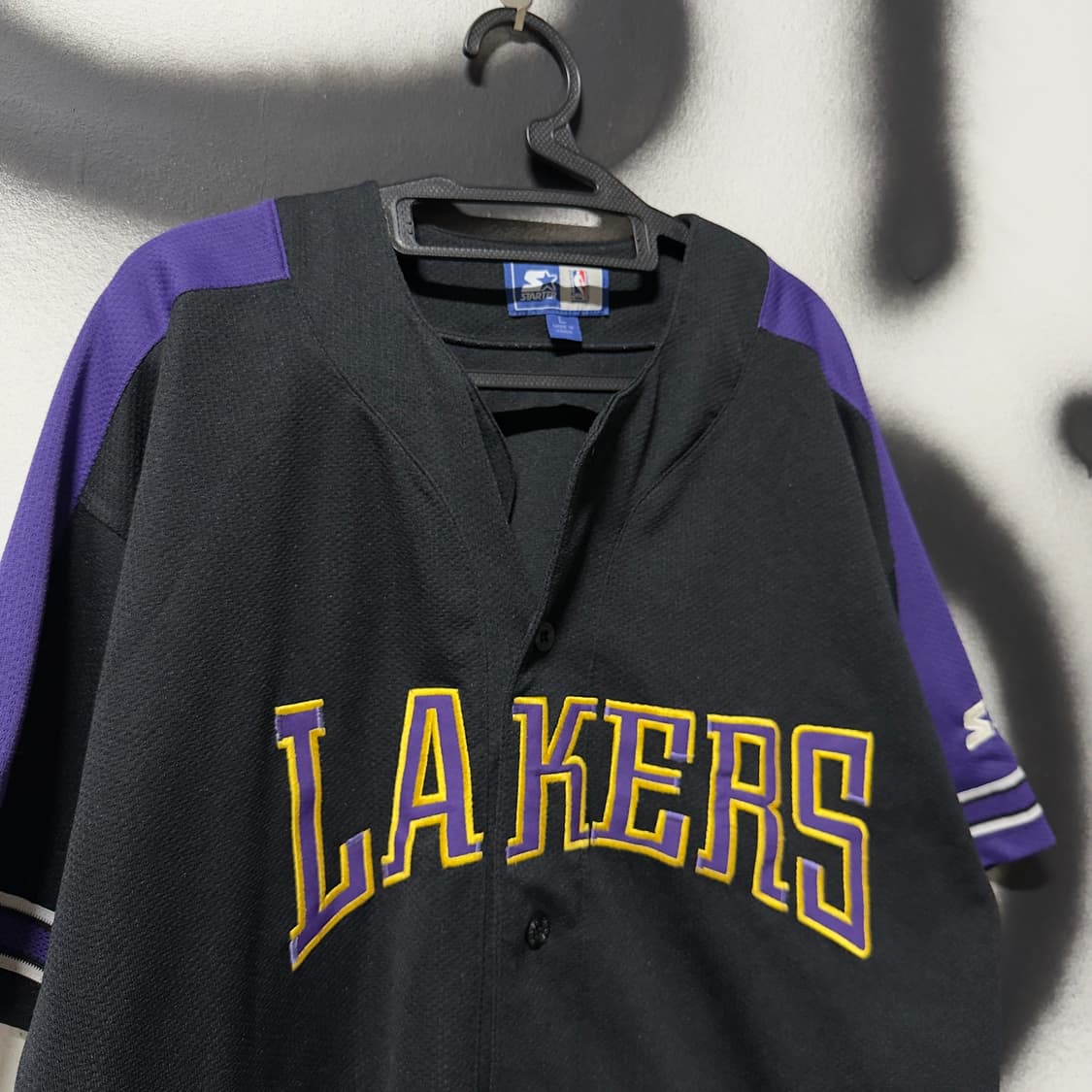 NBA x Starter La Lakers 올드스쿨 바스켓볼 반팔 저지 상품이미지3