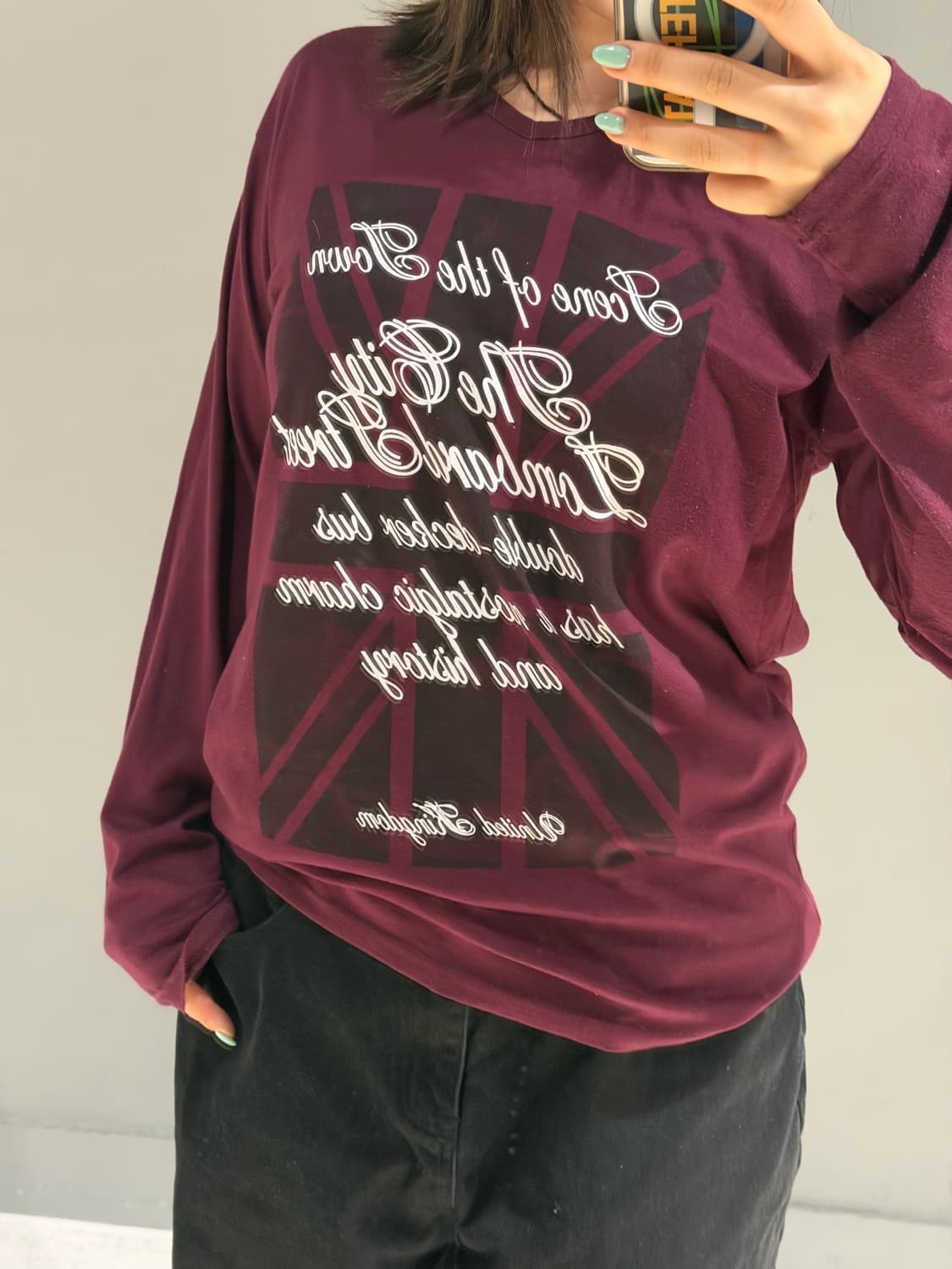 Uk printing & lettering long sleeve 상품이미지5