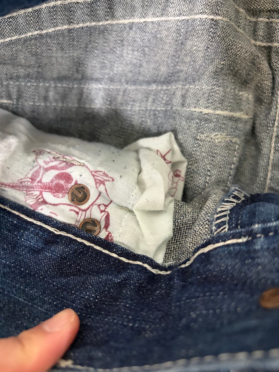 트루릴리젼 usa 가죽패치 부츠컷 30 레어템 상품이미지7