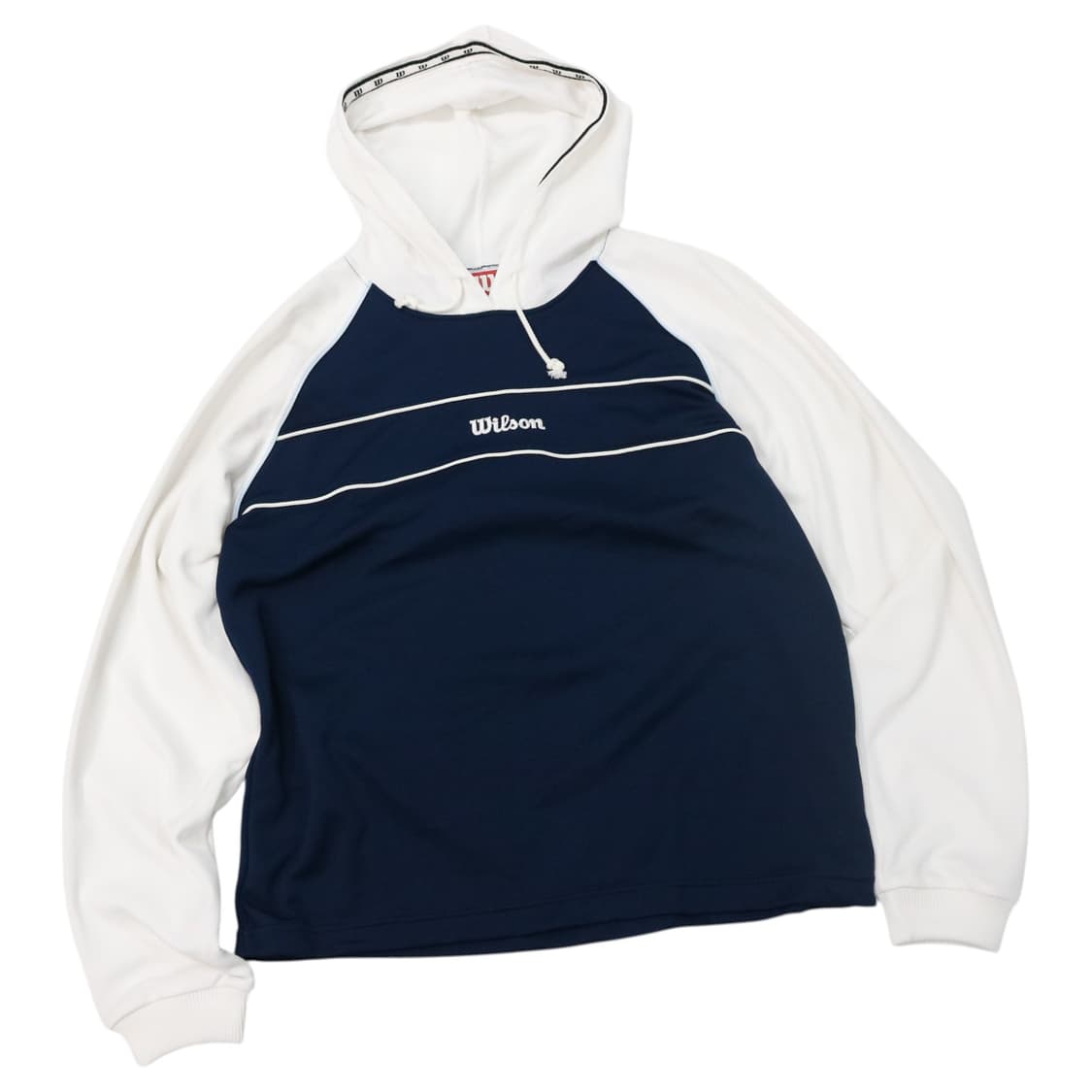 Wilson 윌슨 빈티지 재팬라인 래글런 배색 후디 (M) 상품이미지1