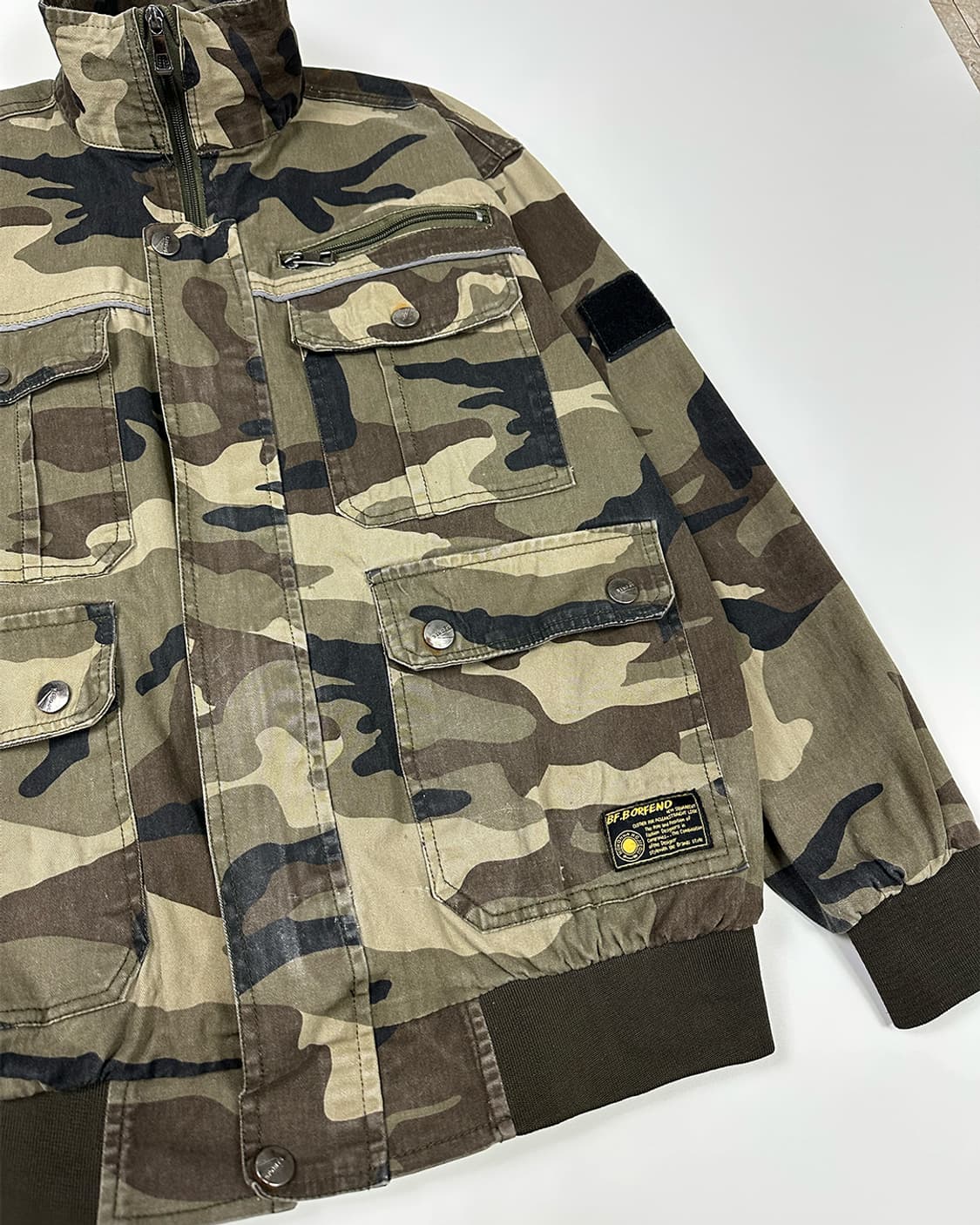 BORFEND 카모플라쥬 ma-1 디테일 야상 점퍼 상품이미지3