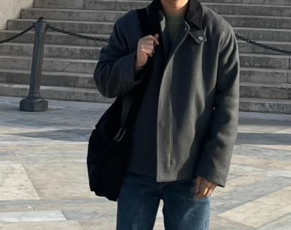 cos 숏 울 코트 L 상품이미지7