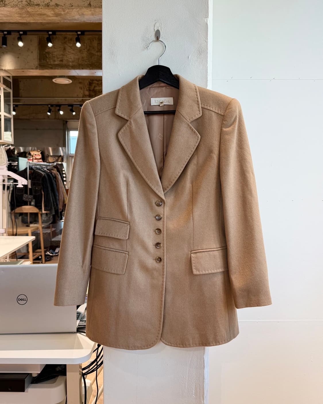 에스카다 브라운 카멜울 블레이저 자켓  상품이미지2