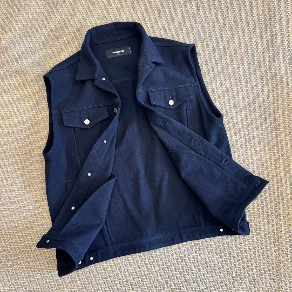 Dsquared2 디스퀘어드 이탈리안 최상급 멜튼울 트러커 베스트 조끼  상품이미지6