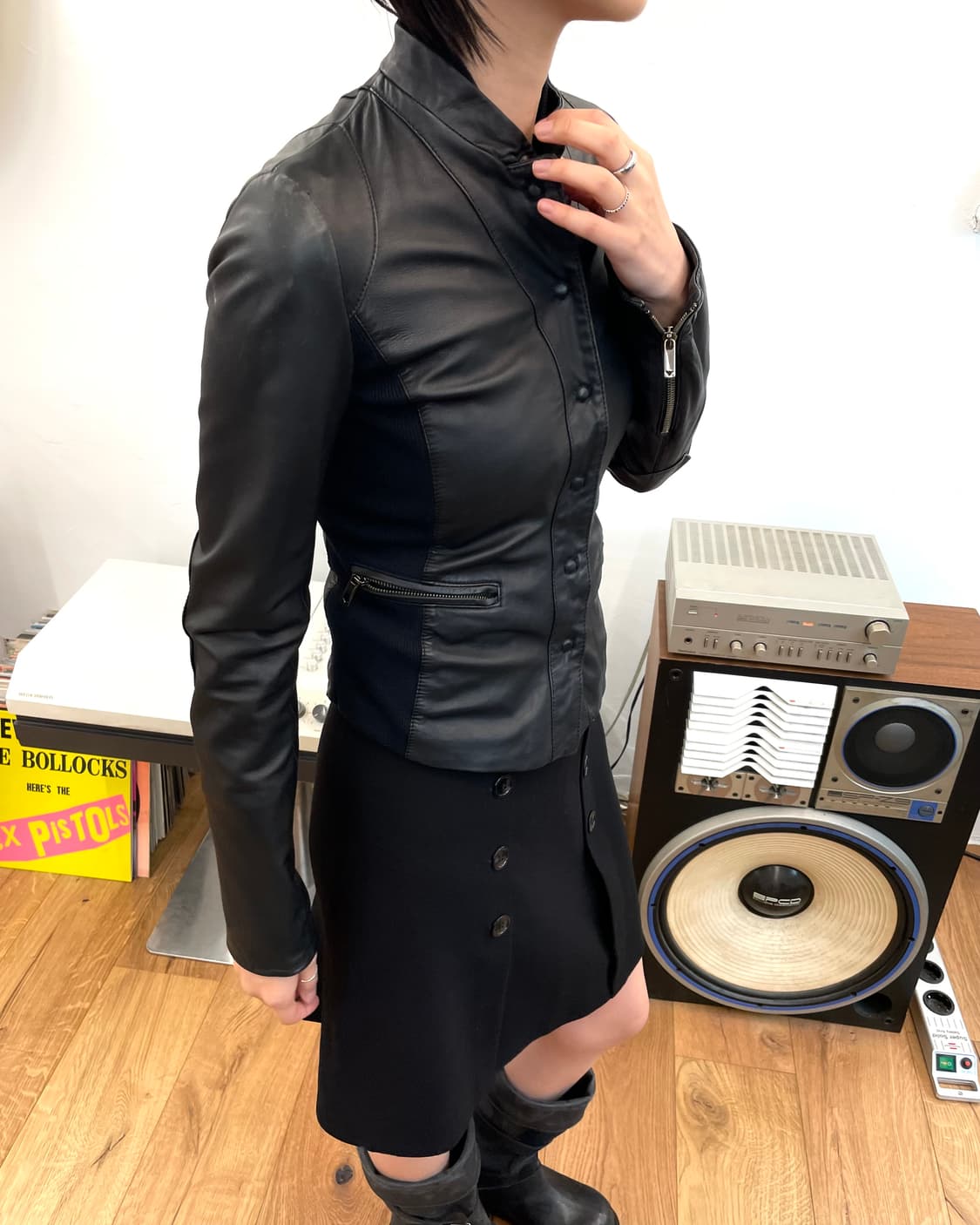 [XS] 엠포리오 아르마니 레더 자켓 상품이미지3