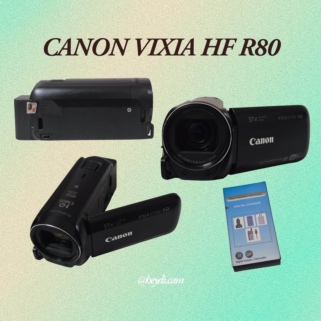 캐논 빅시아 CANON VIXIA HF R80 매트블랙 상품이미지2