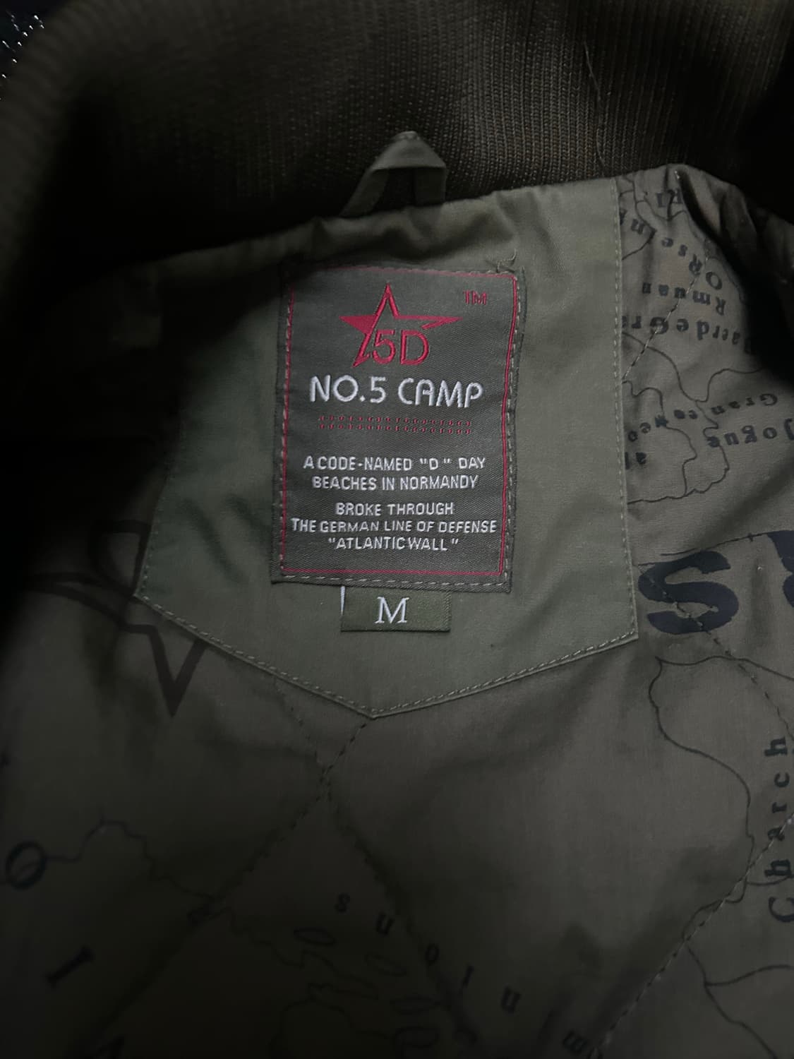 *Rare* 2000s 캠프5 밀리터리 카키 MA-1 자켓 상품이미지5