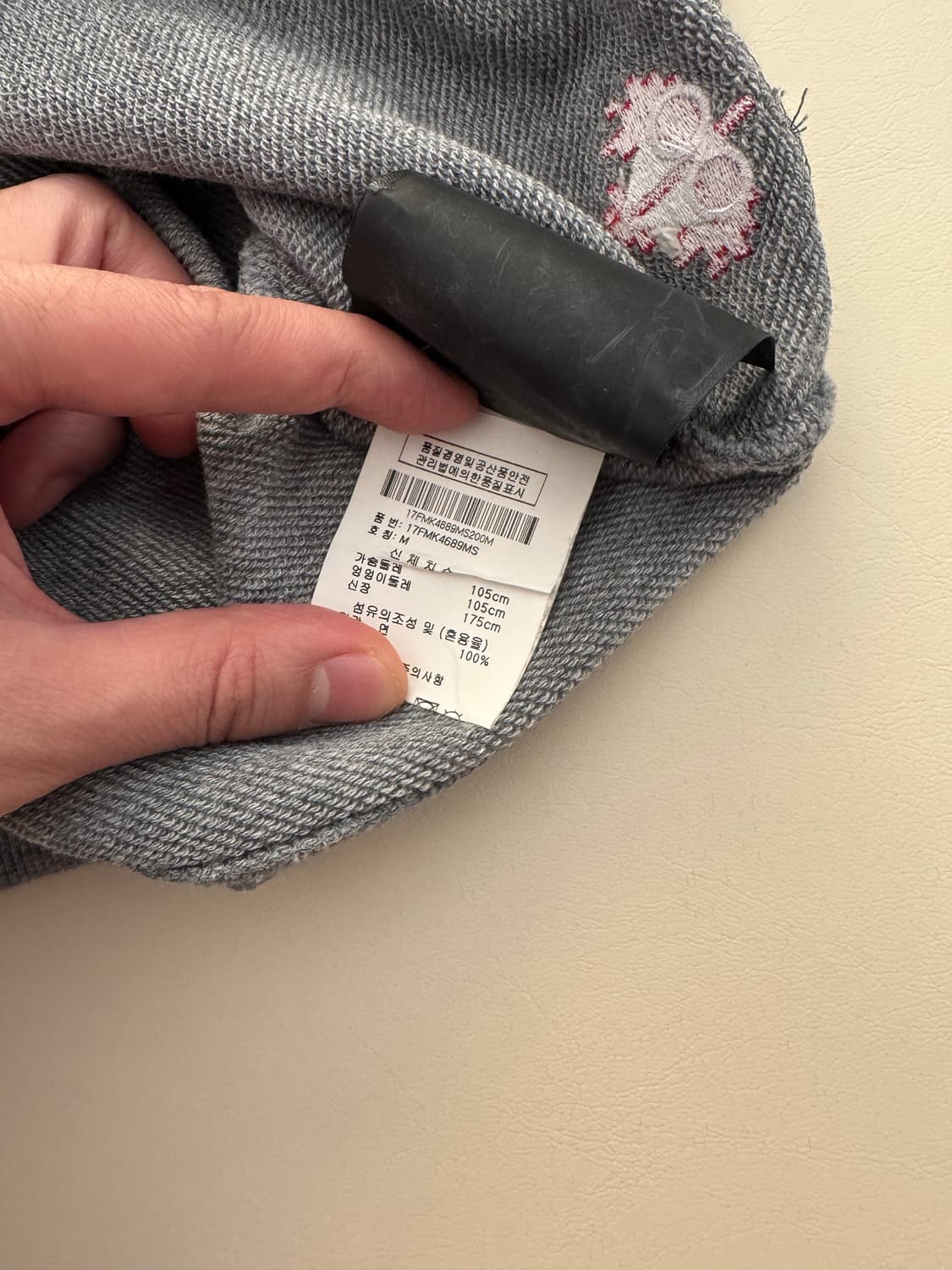 (M)무스너클 몬스터 자수 맨투맨 티셔츠 상품이미지8