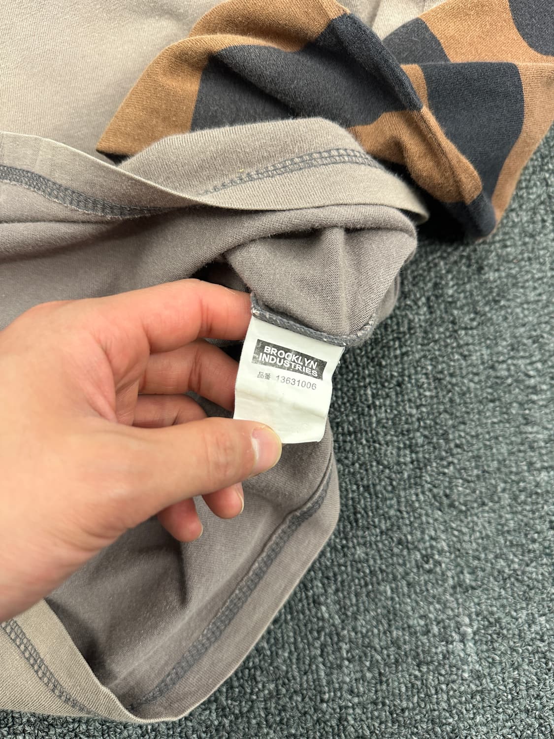 M) BROOKLYN INDUSTRIES 레이어드 롱슬리브 긴팔티 상품이미지5