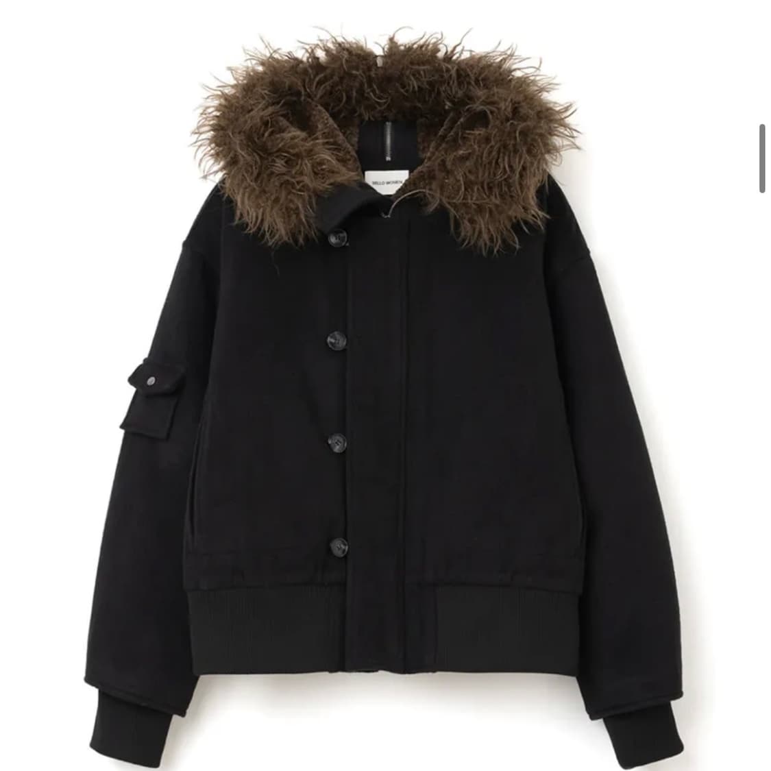 밀로우먼 버튼 플라이트 울 파카 S 상품이미지1