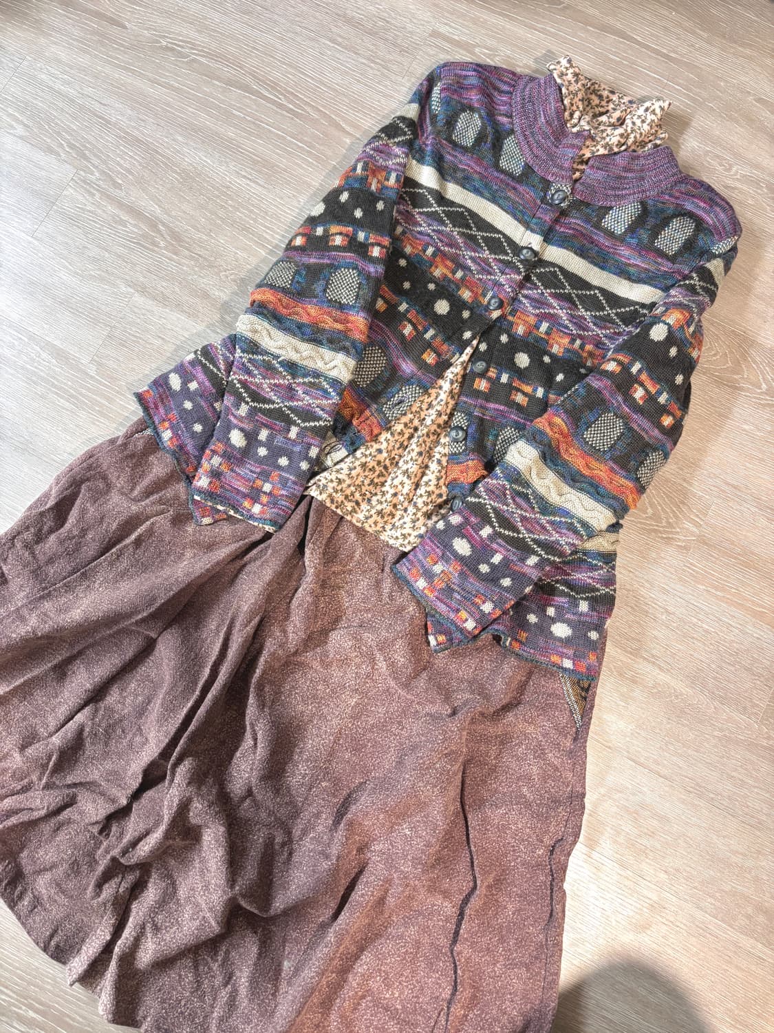 보랏빛🔮히피 모리 코디 세트 상품이미지1