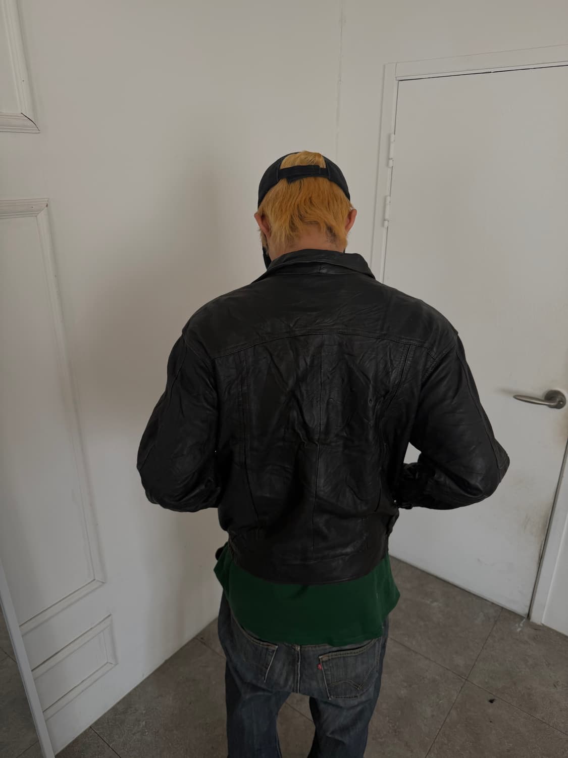 레더 블루종 자켓 상품이미지8