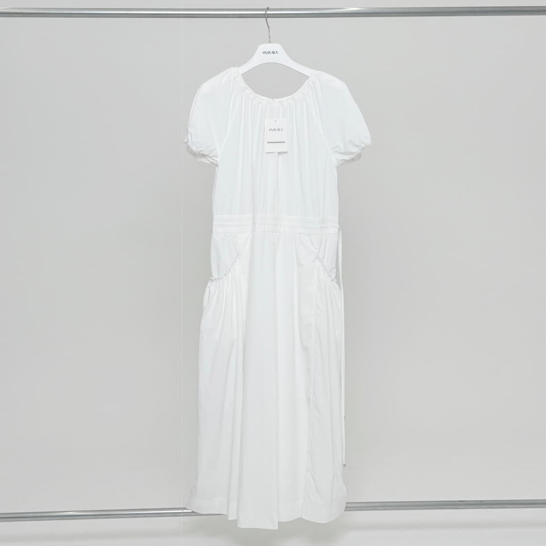 (새상품) 오스트카카 드로우 스트링 맥시 원피스 화이트 상품이미지2