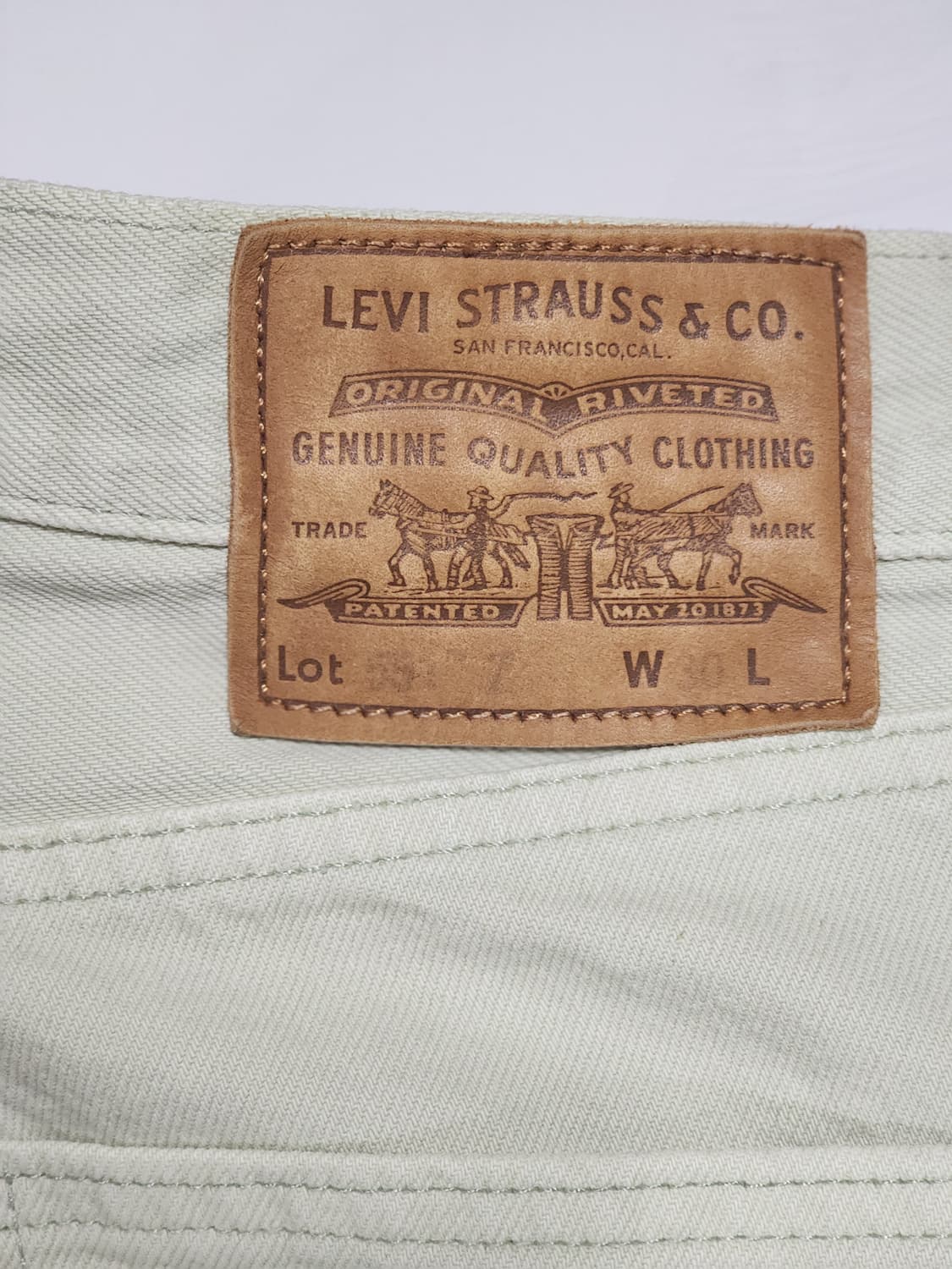 리바이스 551Z 베이지 W30 청바지 상품이미지10