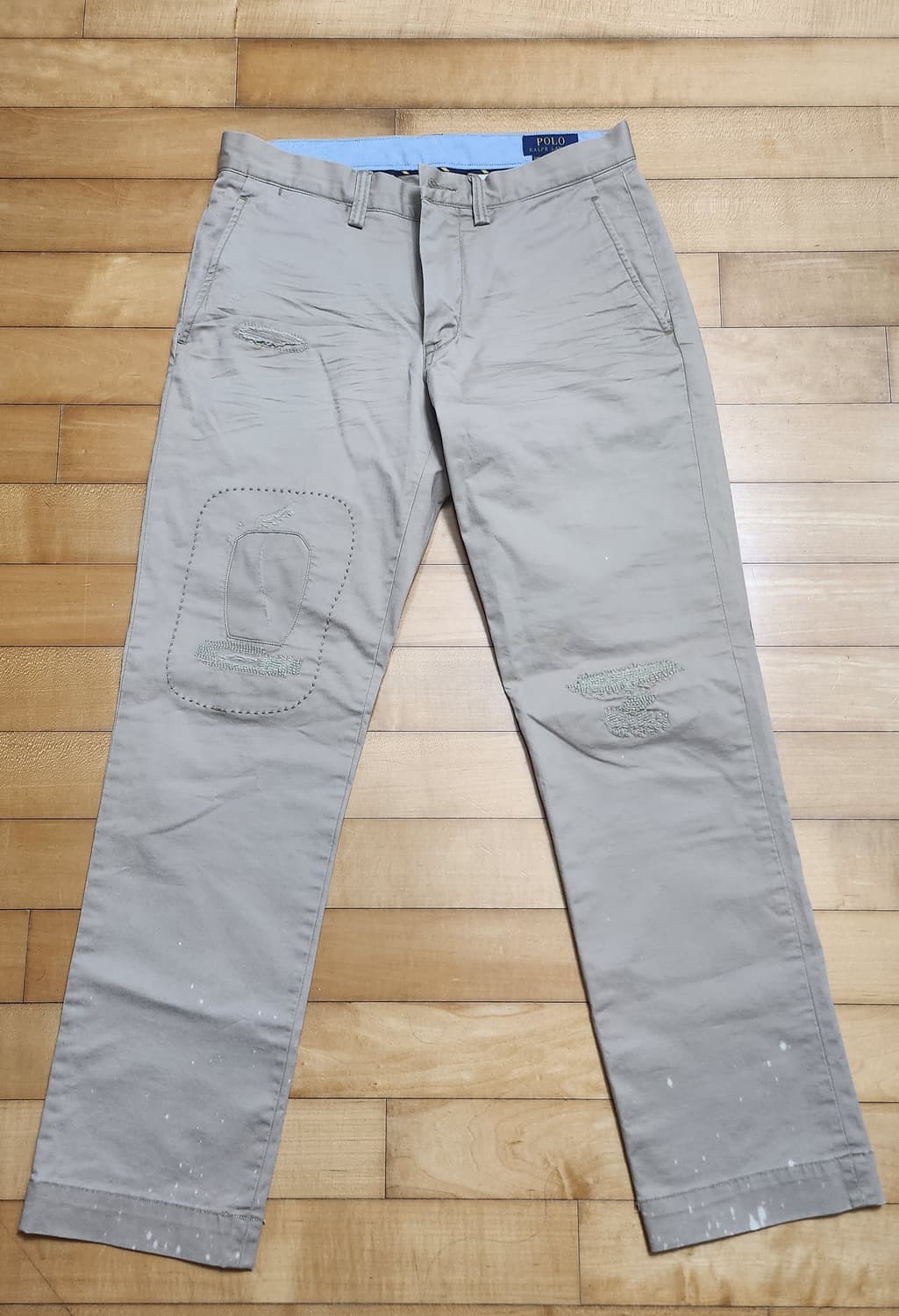 폴로 랄프로렌 패치 치노 빈티지 스타일 면바지 상품이미지1